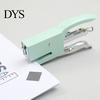 Office Workspace Accessories Mini Handheld Stapler, with Ergonomic Curved Design, Macaron Stapler for Paper Colored Compact Metal Daily Document