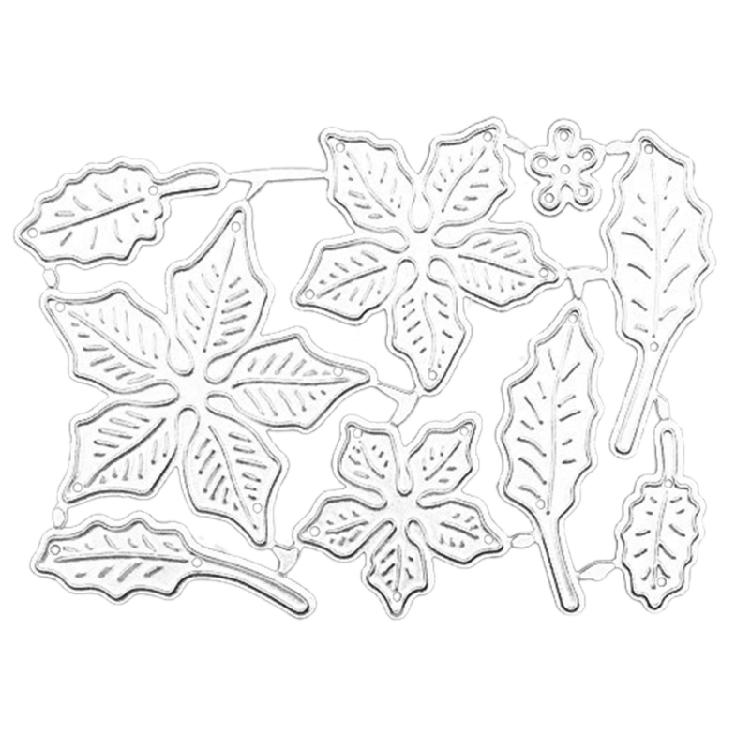 Flower Leaves Cutting Dies Plant Embossing Die Cuts Stencil for Kids Card Making 1