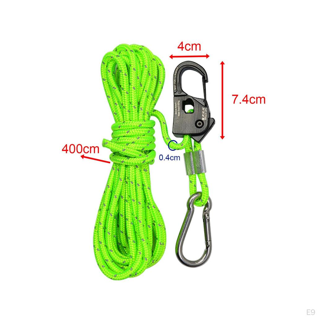 4mm Tent Guy Rope with Easy Locking System for Outdoor Adventures
