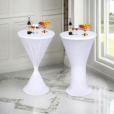 Einfacher Bankett runder Cocktail dekorativer Tischdecke einfarbig Hotel elastisches Tischset Cocktail Empfang