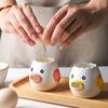 Lovely Egg White Separator Cute Chicken Ceramic Egg Yolk Protein Separator Egg Strainer Kitchen Tool Baking Accessories Egg Rack