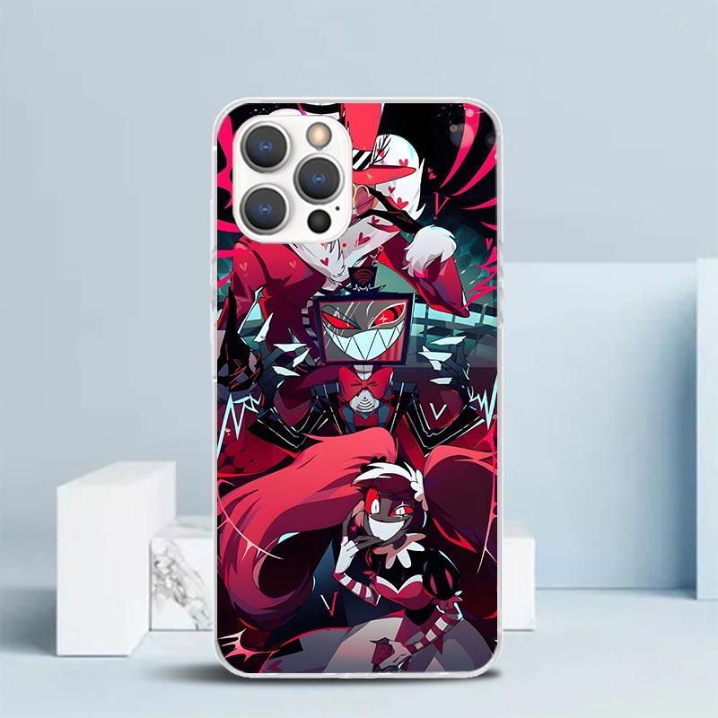 H-Hazbin H-Hotel Angel Dust Soft Cover for iPhone 16 17 Air 15 14 Pro Max 16E Phone Case 13 Mini 12 11 7 SE 8 Print Pattern Fit