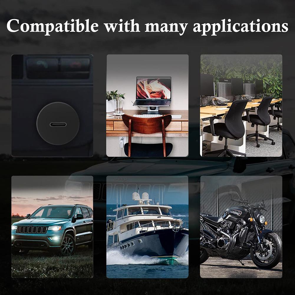 1M USB 3.0 Male To Type C 3.0 Female Flush Mount Panel Mount Extension Data Cable Waterproof Panel Mount Cable for Car Dashboard