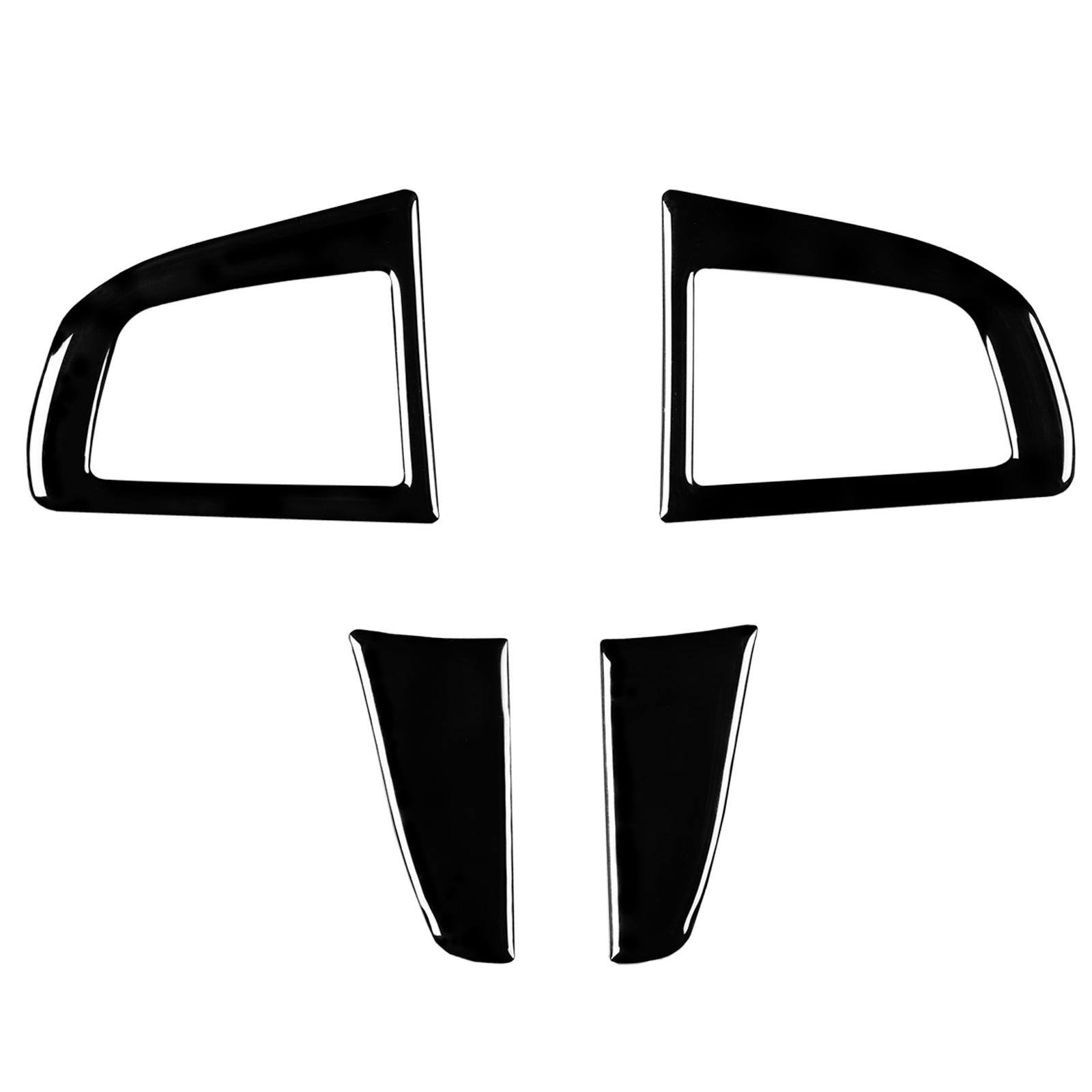 

For Mazda 3 Axela 10-13 Mazdaspeed 3 Car Steering Wheel Button Frame Piano Black Sticker Accesorios Coche Interior