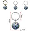 Colorful Hummingbird Gemstone Keychain Pendant Stylish Metal Keyring Creative Gift