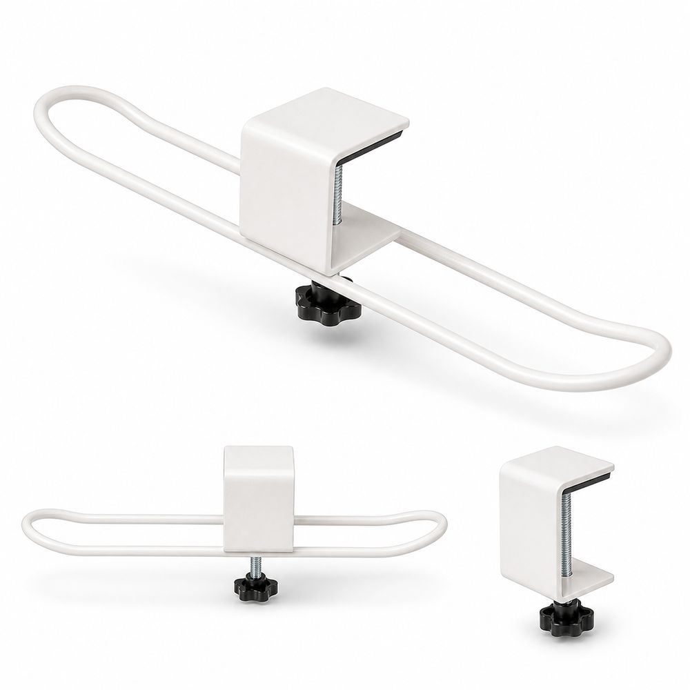 Clamp On Desk Side Hook Adjustable Table Backpack Holder New Desk Mounted Hook  Home Office