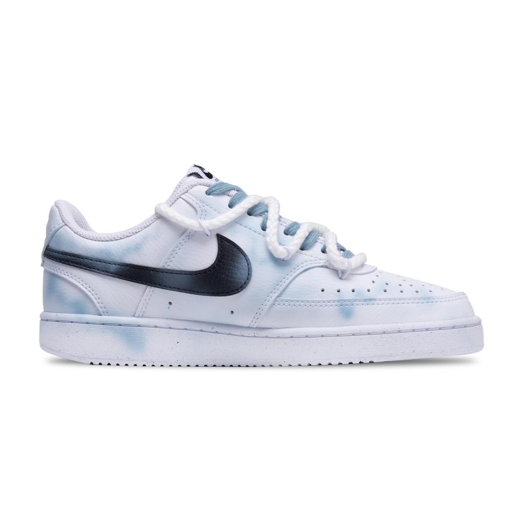Nike Court Vision 1 Low Top Skateboard Shoes Men's Blue Pink Mismatched DH2987-101(Team1058-)