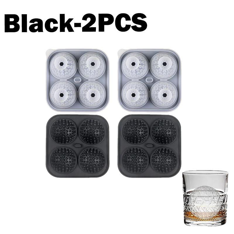 Big Golf Ice Ball Maker Large Silicone Ice Cube Tray With Lid Ice Mold For Whiskey Bourbon Cocktails Drinks Home Bar Accessories