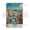 Maghreb Travel Cityscape Metal Sign Tunisia Alger Algeria Chefchaouen Morocco Marrakesh Oran Kabylie Hammamet Tunis Gafsa Plaque