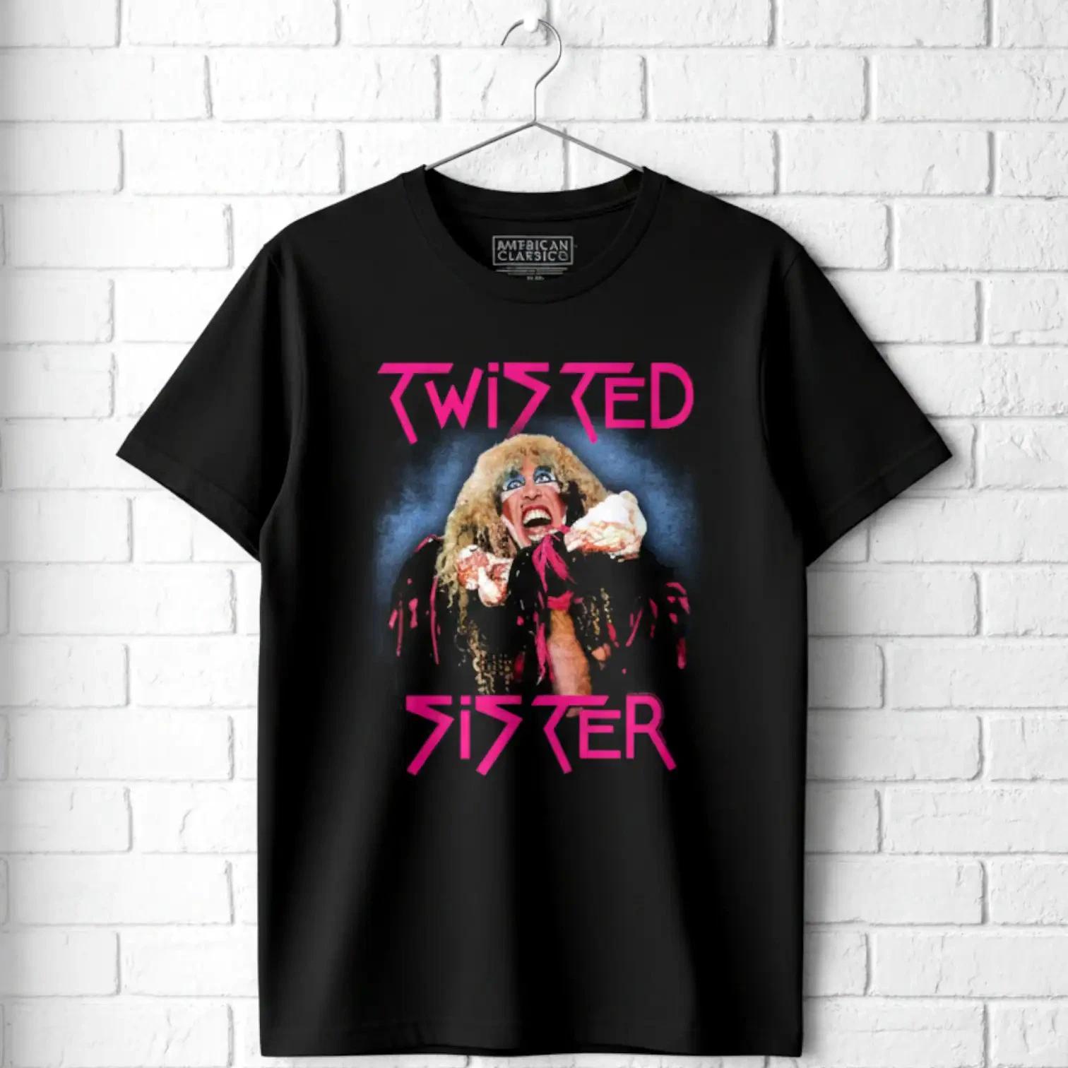 Twisted Sister Stay Hungry Альбом Мужская Футболка Dee Snider Певец Глэм-Рок Группа XXXXL
