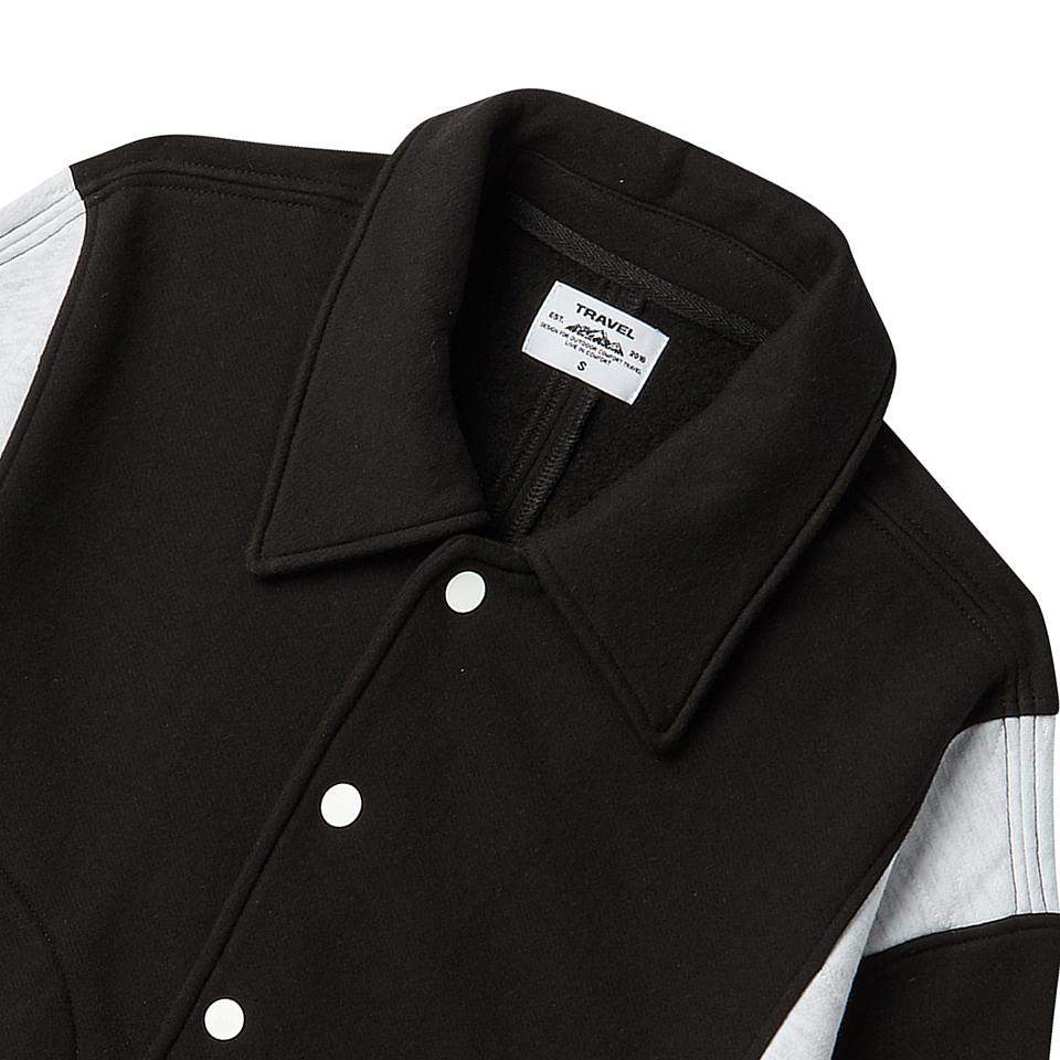 Travel Scout Varsity Sweat-Jacket Black