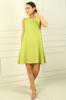 Women's Sleeveless Linen Effect Short Dress