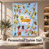 Tapestry Custom Name Text, Wall Hanging Tapestry Home Room DecorDie Biene Maja