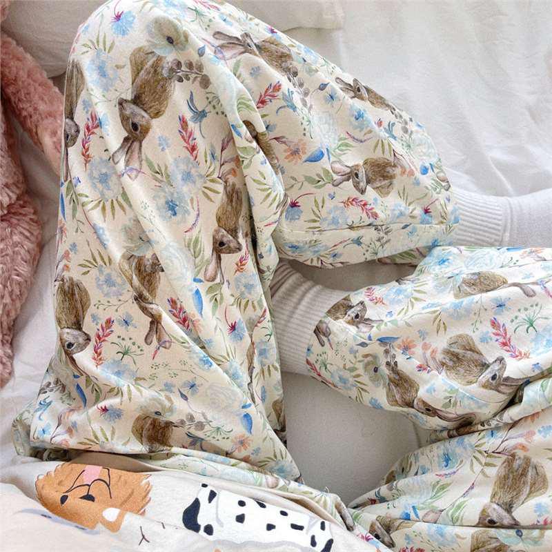 Praised by 948 users, these cute and loose Alice in Wonderland rabbit forest home pants are perfect for spring and summer, supporting up to 300 jin.