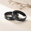 Fashion Jewelry Black White for Men Women Gifts 6MM Moon Sun Ring Valentine's Day Stainless Steel Accessories Couple Rings