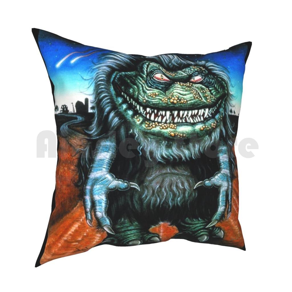 Textless Critters Movie Poster Pillow Case Printed Home Soft Throw Pillow Critters Monsters Cinema Movies Films S