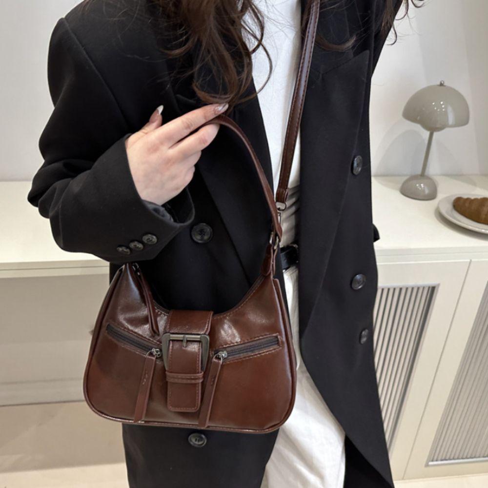 Y2K Buckle Crossbody Bag New Design Spicy Girls Handbag Fashion Y2k Shoulder Bags  Female