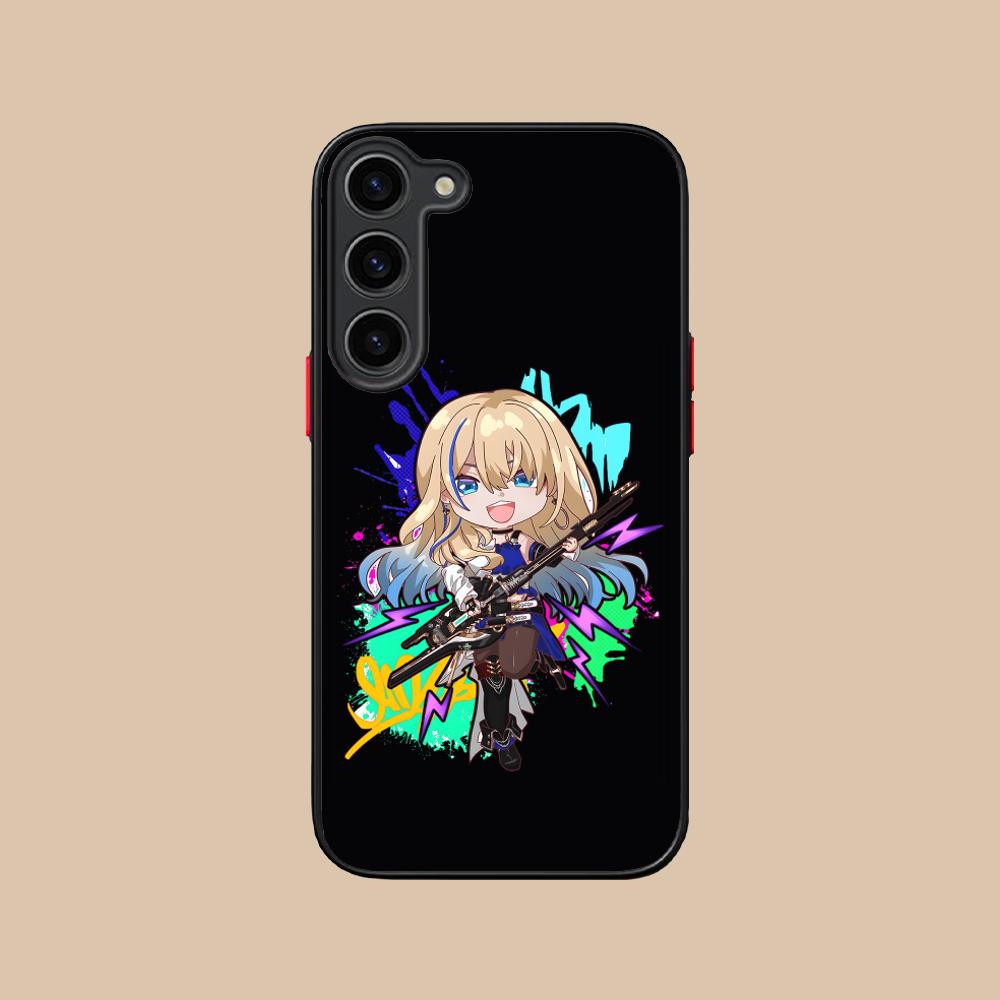 HSR Serval Silicone Mobile Phone Case for Samsung Galaxy S26 S25 S24 S23 S22 S21 Plus FE Ultra Colorful Cover