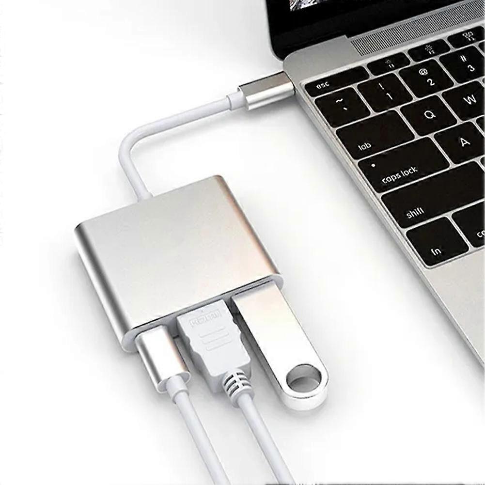 Type-C to HDMI 3-in-1 Type-C to USB Type-C to HDMI Converter