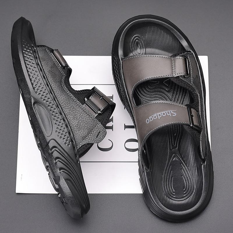 New summer versatile one-word slippers men's non-slip and lightweight men's sandals non-slip outdoor casual sandals