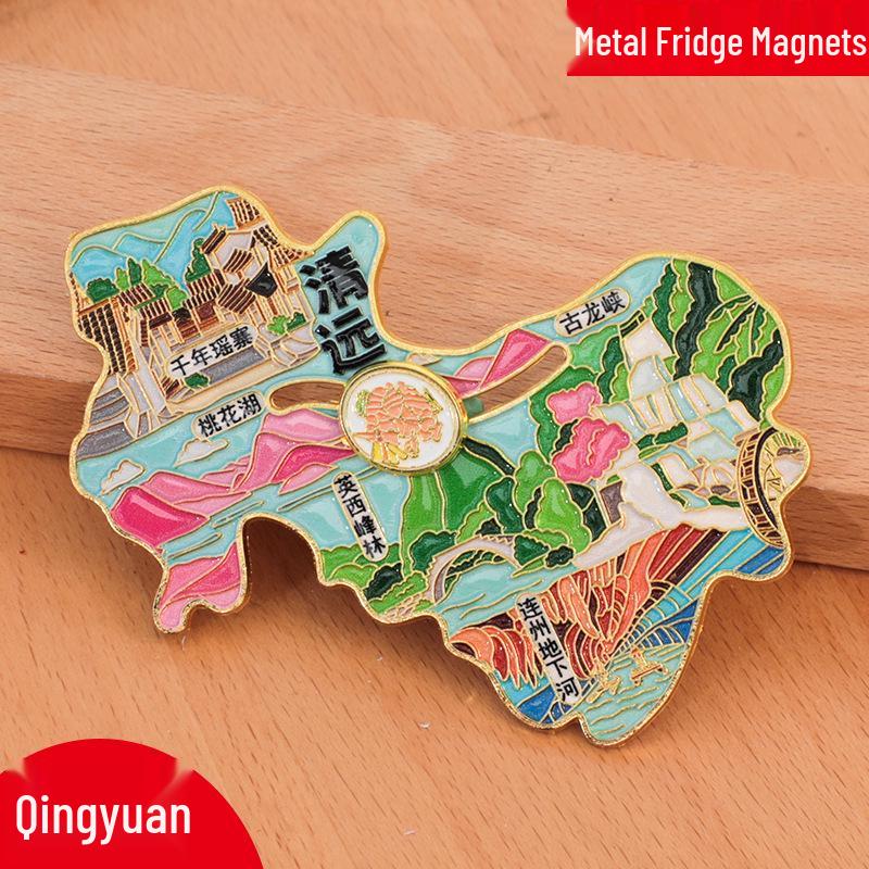 Mianyang City 2025 Creative Metal Refrigerator Magnet - China Travel Souvenir