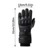 Comfort Fit Heated Gloves for Winter Motorcycle Riding Featuring Quick Heat Technology Soft Sponge Padding Anti Slip Palms and Easy Cleaning