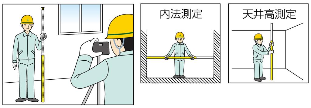 Shinwa Sokutei Aluminum Staff Mini Rod 3m 3 Tiers 76900