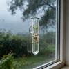 Outdoor Garden Creative Suction Cup Rain Gauge, Wall-mounted Personalized Flower-watering Plastic Container
