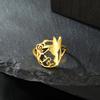 Skyrim Hummingbird Flowers Ring Women Stainless Steel Finger Rings 2026 Trendy Bird Animal Jewelry Birthday Gift Wholesale