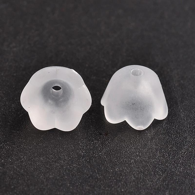 

Transparent Acrylic Beads Tulip Flower Lily of The Valley for Jewelry Making DIY Bracelet Necklace 50PCS