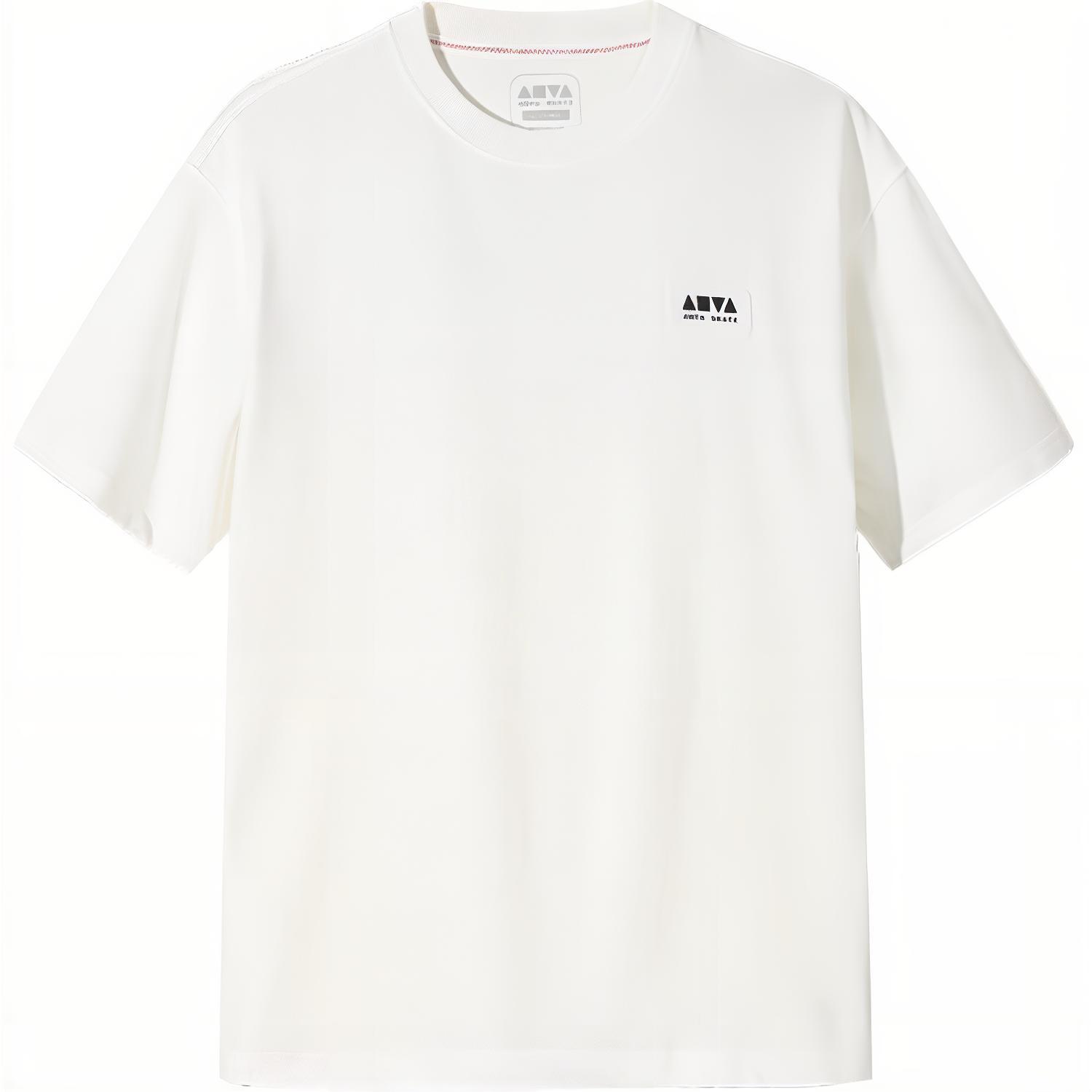 

Anta Свободная дышащая трикотажная футболка с круглым вырезом и короткими рукавами, унисекс, топы, бумажно-белый 172528102-1 XL