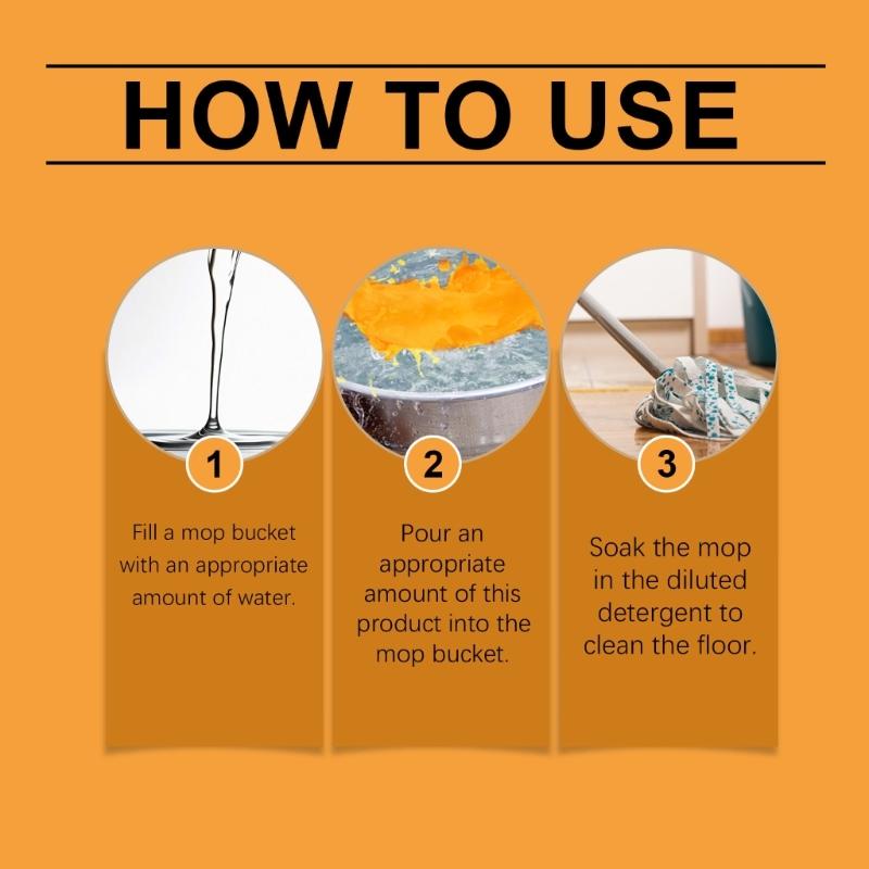 Household Floor Cleaning Liquid Safe For Tiles Hard and Wood Floor Cleaner Scented and Fast Drying Formula