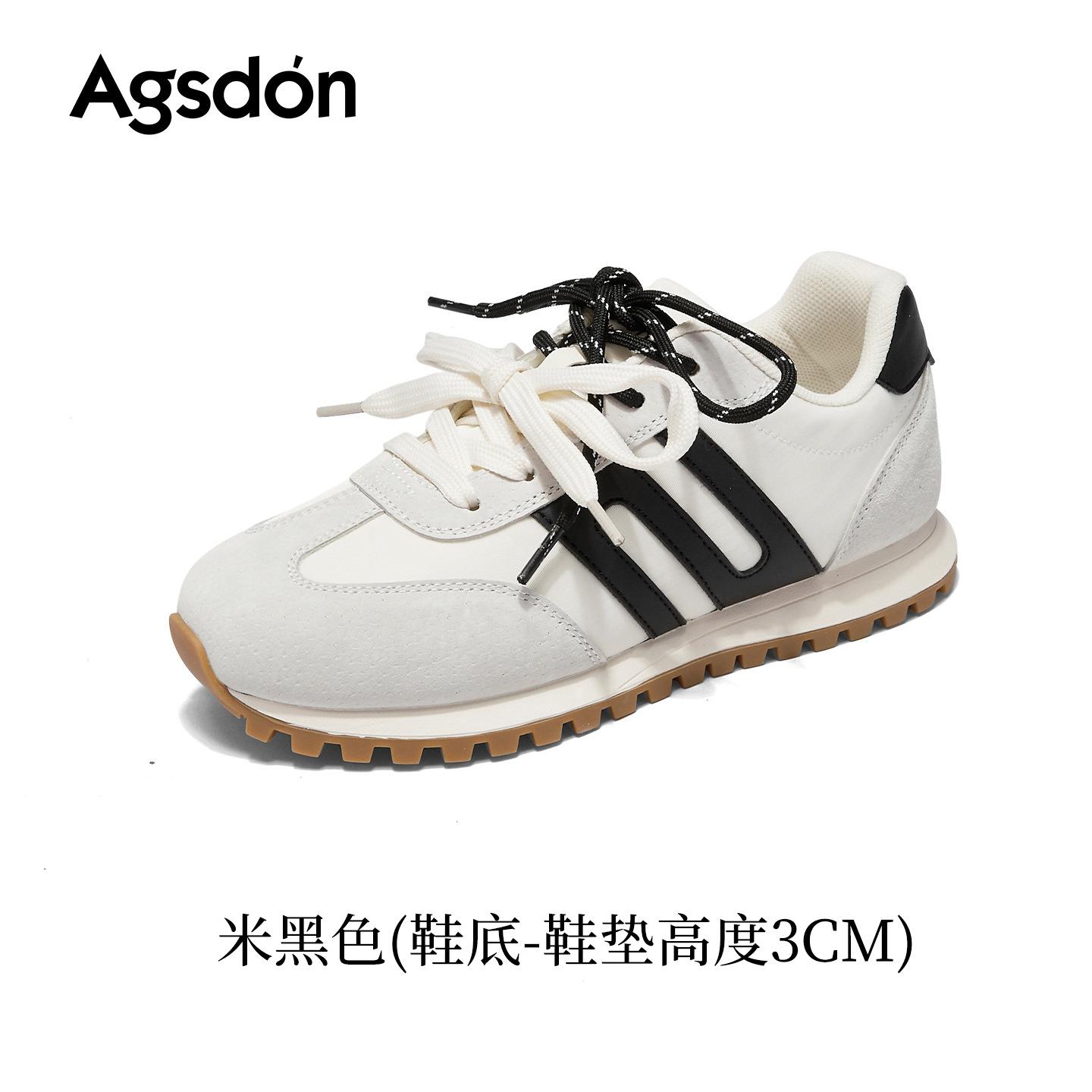 Augustine platform Forrest Gump shoes new spring retro ballet training shoes casual little white sports shoes 35