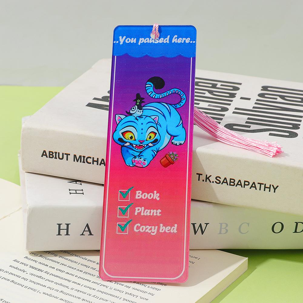 Kpop Demon Hunters Acrylic Bookmarks Book Accessory Reading Supplies Teacher Gift Hunter Accessories Cute Statione Kid Friendly Entertaining Fun Play