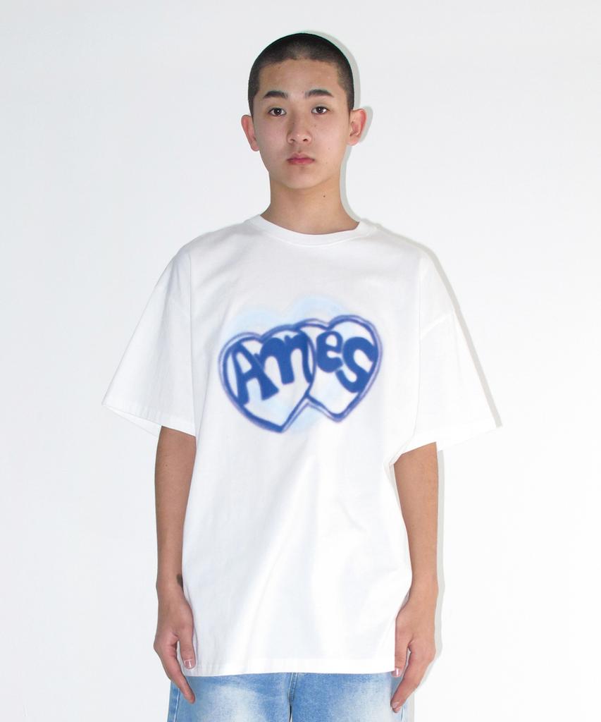 AMES-WORLDWIDE Heart Spray Tee White