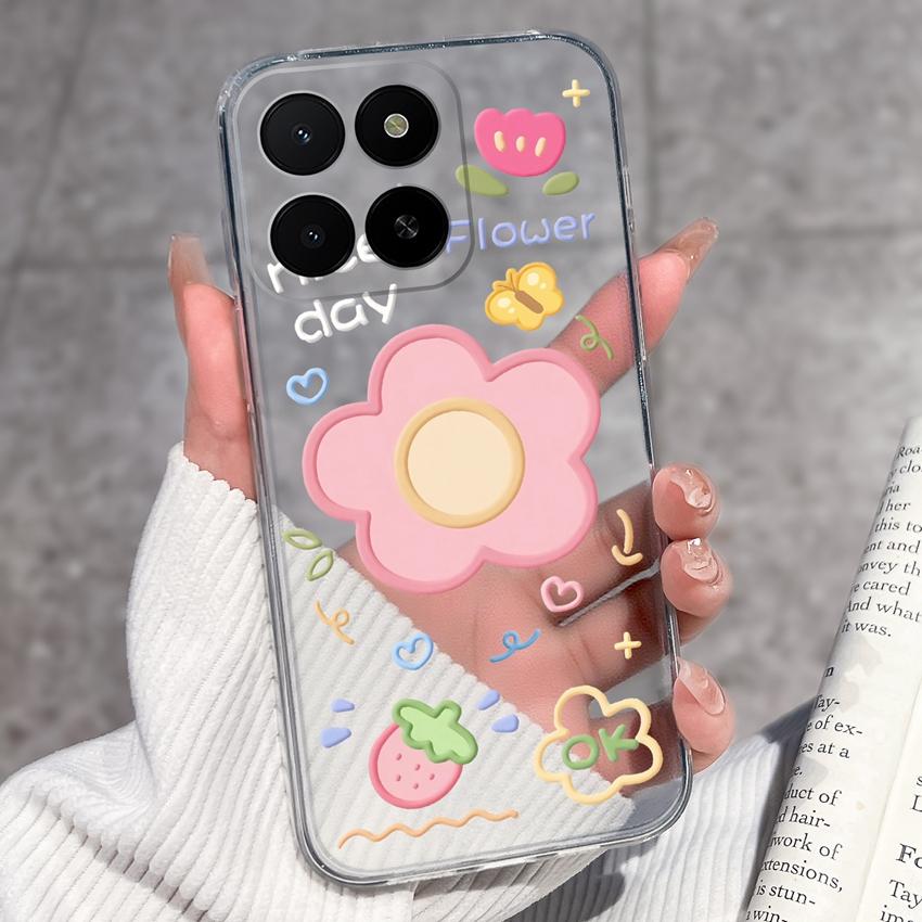 

Чохли для Honor X5b X5 X6 X6a X6b X7a X7d X8 X8a X8b X8c Play5 7T Чохли для телефону Фантастичний метелик Прозора силіконова нековзна накладка для корпусу Honor Honor X8a