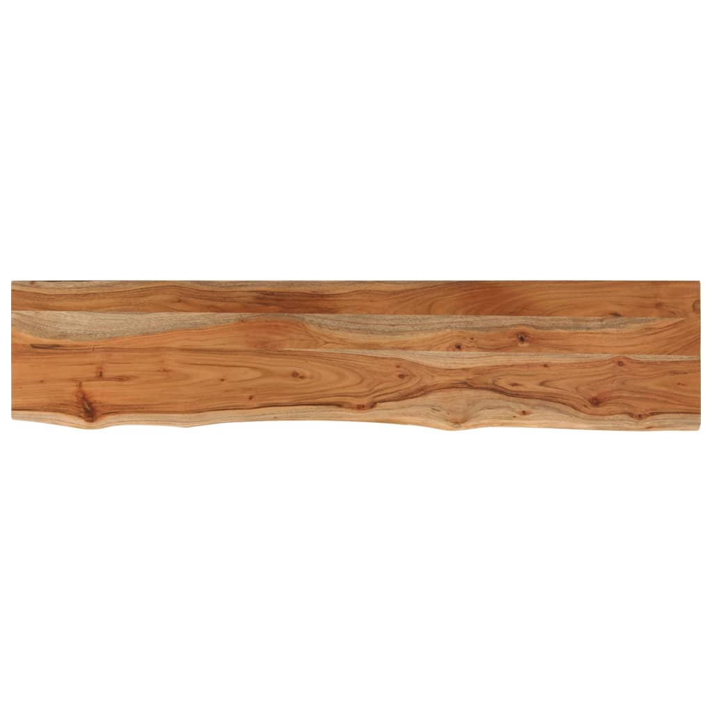 Massivholz Tischplatte 180 x 30 x 2,5 cm Rechteckig Akazienholz mit natürlicher Kante