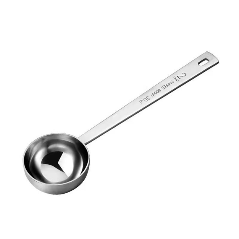 Stainless Steel Coffee Scoop Long Handle Tablespoon Measuring Tools Kitchen Sugar Scoop Milk Powder Spice Spoon Man Woman Gift