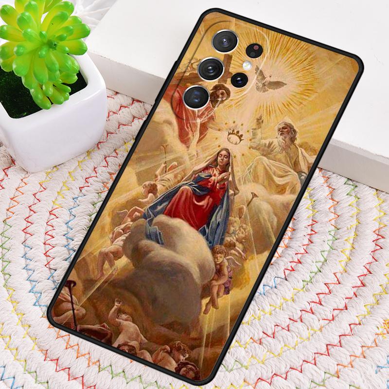 Virgin Mary And Jesus Heart TPU Phone Case For Samsung Galaxy note 10 pro S26 S25 S24 S23 S22 Ultra Plus S21 FE S20 Cover