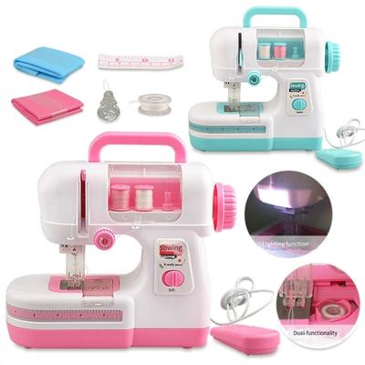 Realistic Electric Sewing Machine Toy For Children Pretend Play Simulation Safe Plastic Portable Creative Skill Development