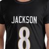 T-shirt 100% Coton Lamar Jackson Unisexe T-shirts Classiques Unisexes Col Rond Manches Courtes S6xl