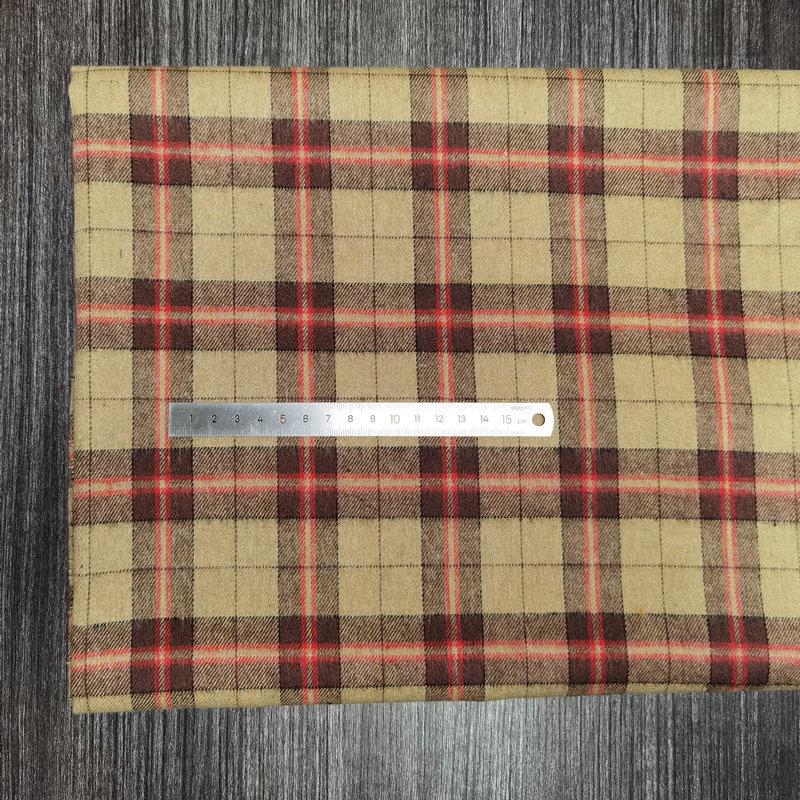 Nueva llegada: Tejido de Algodón Cepillado a Cuadros para Ropa Infantil y de Mujer - Tejido de Franela Jacquard Teñido en Hilo de Poliéster-Algodón.
