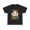Not Today Jesus Graphic T Shirt Rainbow Flag Unisex Heavy Cotton Tee Unisex T-Shirt