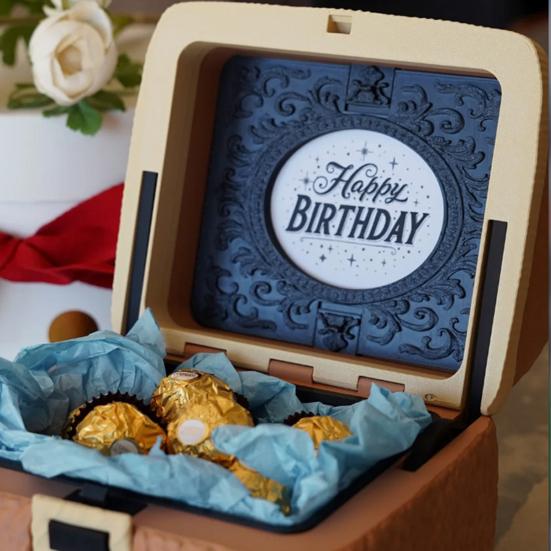 Square Bear Storage Box with Lid 3D Printed Decorative Jewelry Candy Trinkets Small Keepsakes Container Home Office Desk Decoration