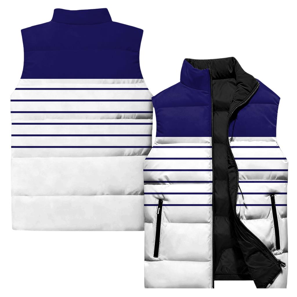 Ladies' Casual And Fashionable Sleeveless Vest Conventional Pattern Cotton Jacket