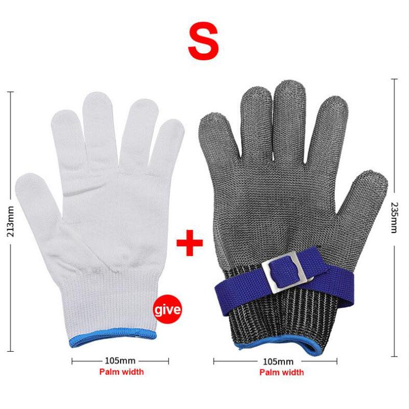 Stainless Steel Gloves Anti-cut Wear-resistant Slaughter Gardening Hand Protect Working Gloves Metal Mesh Butcher Kitchen Gloves