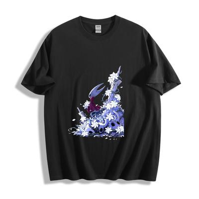 Hollow Knight Hornet T-Shirt - Floral Skull Scene Design Unisex Tee