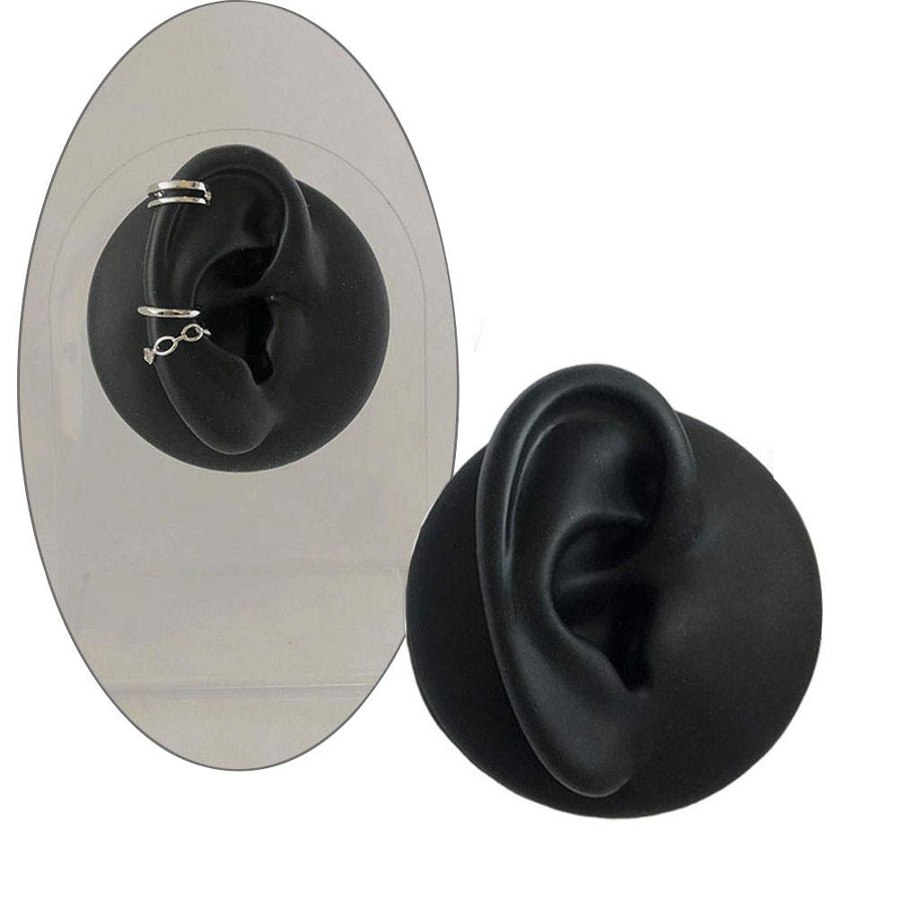 Right Simulation Ear Model Silicone Soft Display for Jewelry Ear Studs Ear Massage