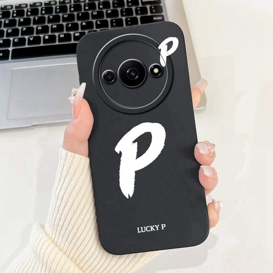 For Xiaomi Redmi A3 Back Cover Popular Letter Protector Soft Silicone Phone Cases For RedmiA3 A 3 4G Xiaomi Poco C61 Funda