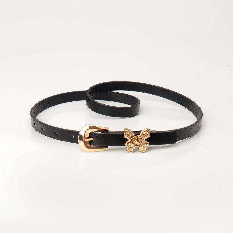 Sweet Butterfly Versatile Simple Ladies Belt Trendy Dress Belt